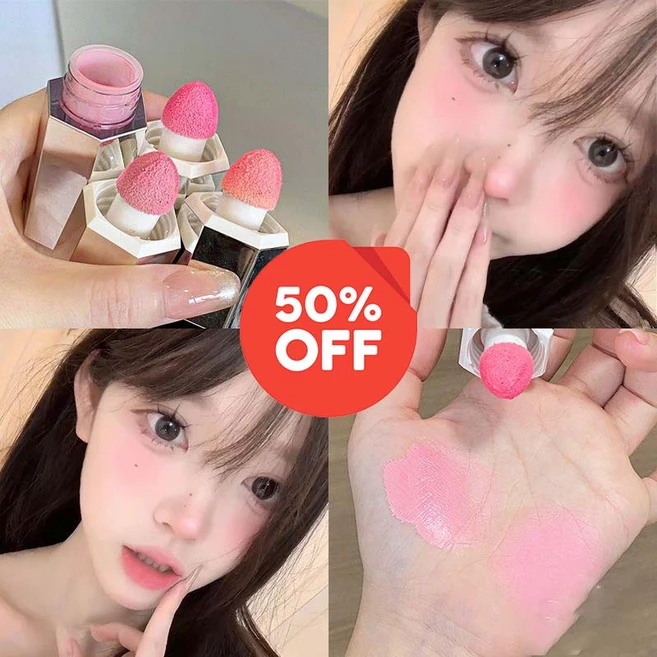 [빠른배송] 촉촉 리퀴드 블러셔 볼터치 과즙팡 치크 볼터치 스틱 워터 세럼 블러셔 워터프루프 블러쉬 메이크업 사은품 랜덤증, 1개, v01