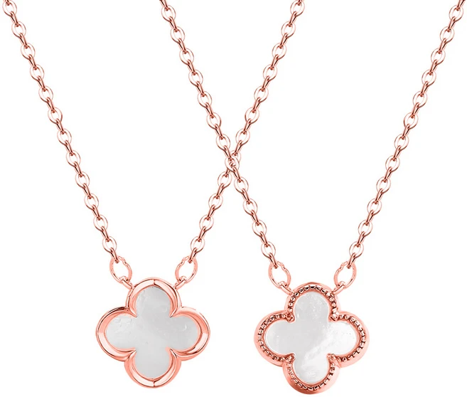 COCOYOU 여성 14K 도금 양면 하이엔드 기질 팬던트 목걸이 QAH-06