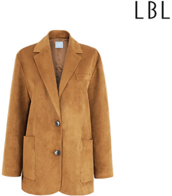 [LBL] (25SS) FAUX스웨이드 테일러드 자켓