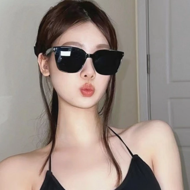 VEETIZ 남성 여성 빅 오버사이즈 편광 선글라스 뿔테 명품 빅사이즈 자외선차단 골프 썬글라스