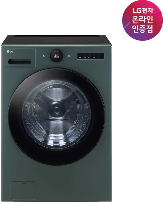 LG전자 트롬 오브제컬렉션 세탁기 FX25GNR 25kg 방문설치, 네이처 그린