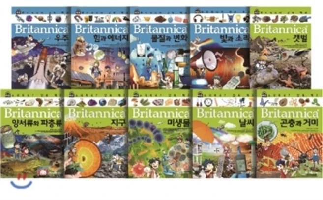 브리태니커 만화 백과 1~10권 세트 : 우주+갯벌+힘과 에너지+양서류와 파충류+물질과 변화+곤충과 거미+지구+날씨+미생물+빛과 소리, 미래엔아이세움