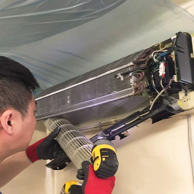 바른손케어 에어컨청소 벽걸이 스탠드 천정형 분해청소업체, 벽걸이에어컨 송풍팬분해