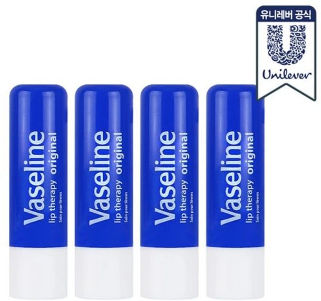 바세린 립테라피 스틱 4.8 g, 오리지날, 4.8g, 4개