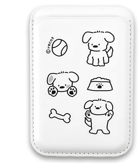 리코즈 맥세이프 카드지갑, 화이트 코코, 1개