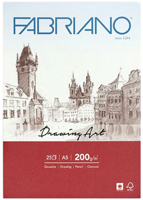 파브리아노 드로잉아트 패드 CT01 A5 200g, 1개