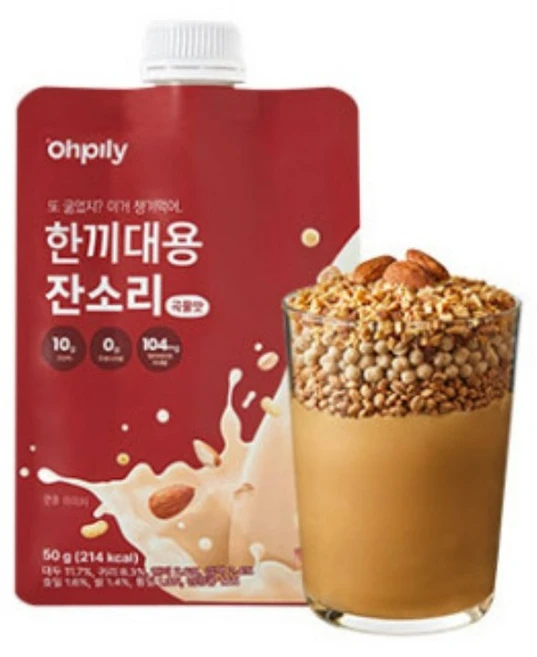 오필리 한끼대용 잔소리 단백질 쉐이크 프로틴 보충제 곡물맛, 15개, 50g