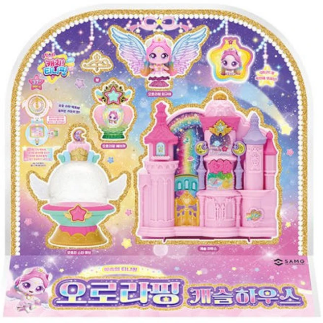 캐치티니핑 슈팅스타 오로라핑 캐슬하우스 세트, 1개