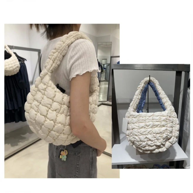 COS 코스 퀼팅백 퀼티드 미니백 노티드 숄더백 쇼퍼백