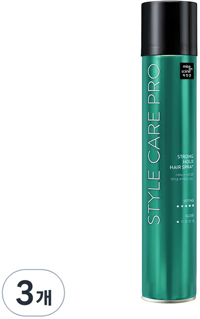 미쟝센 스타일케어 프로 헤어스프레이 스트롱홀드, 300ml, 3개