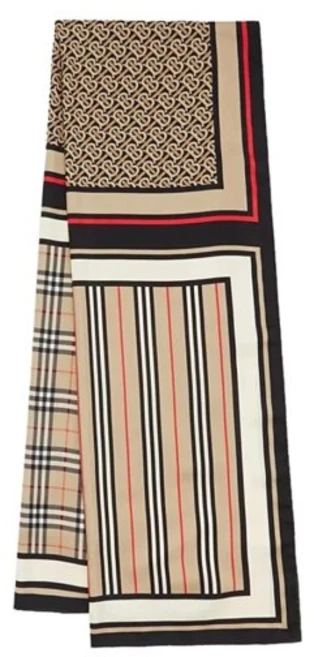 버버리 몽타주 빅 스카프