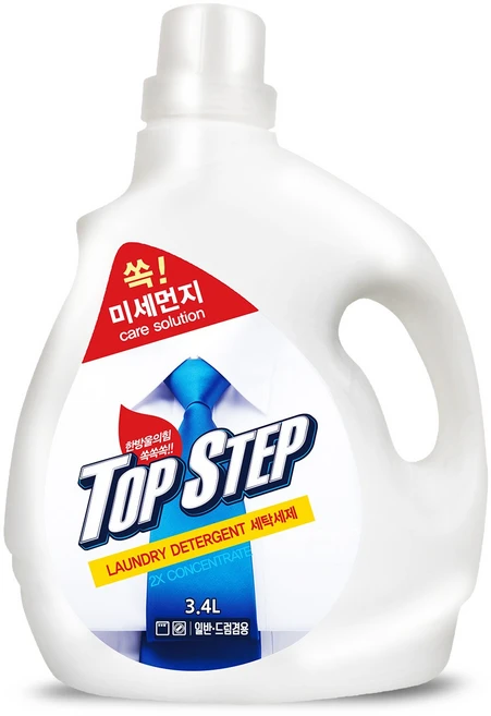 탑스텝 미세먼지 케어 고농축 세탁세제 3.4L, 1개