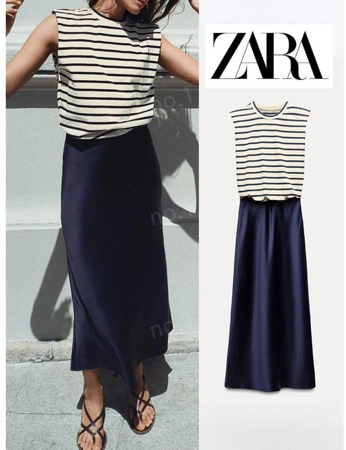 ZARA 자라 패치워크 원피스