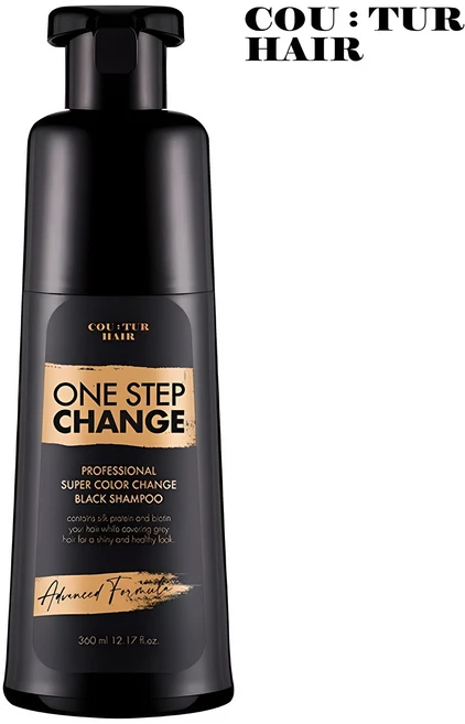 꾸띄르헤어 시즌2 프로페셔널 수퍼 컬러체인지 블랙 샴푸 360ml, 1개