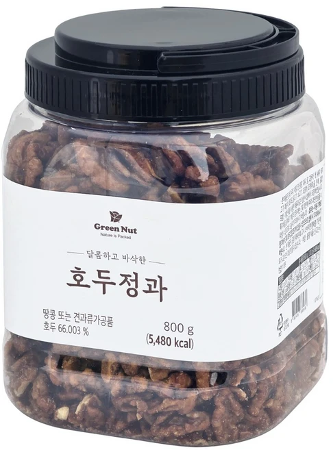 코스트코 그린너트 호두정과 800g 호두강정 달콤 바삭 간식 안주 비정제설탕, 1개