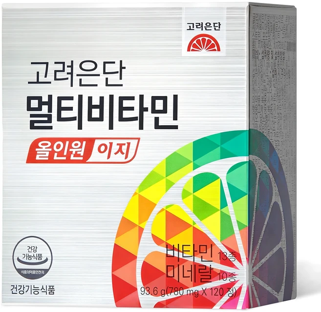고려은단 멀티비타민 올인원 이지 120정, 1개
