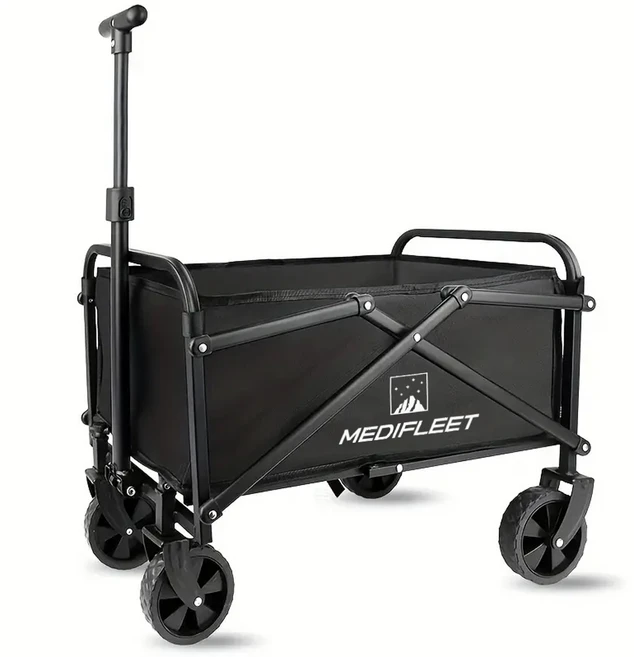 메디플릿 다용도 캠핑 아웃도어 폴딩 카트 웨건, 1개, 블랙 (5호)