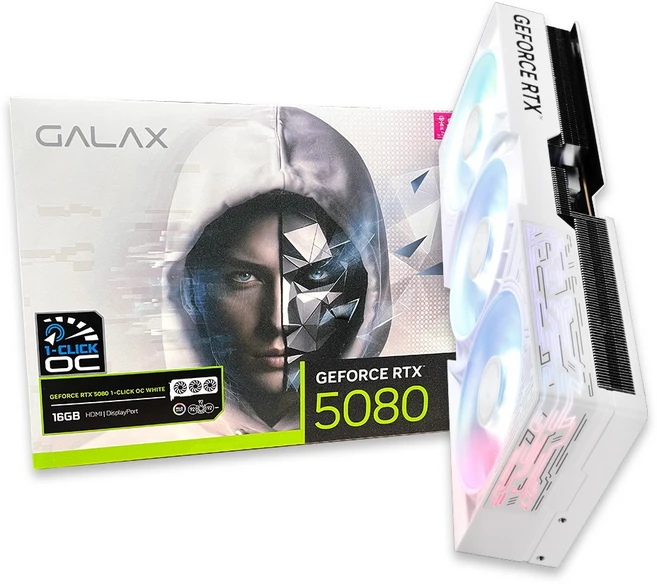 갤럭시 갤럭시 GALAX 지포스 RTX 5080 WHITE OC D7 16GB