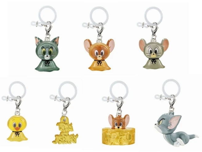 반다이 톰과제리 메지루시 가챠 키링 톰과 제리 우산키링 피규어 악세서리 캡슐토이 미니어처 인형, 옵션7, 약3cm, 현물, 1개