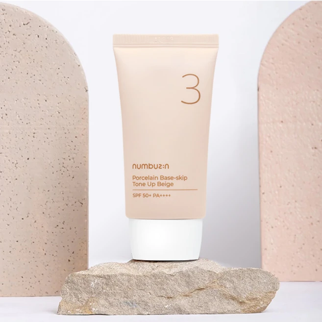 넘버즈인 3번 도자기결 파데스킵 톤업베이지, 50ml, 2개