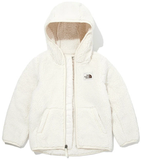 [노스페이스] 3~4세 플리스자켓 캠프셔 후디 NJ4FM91S_WHT