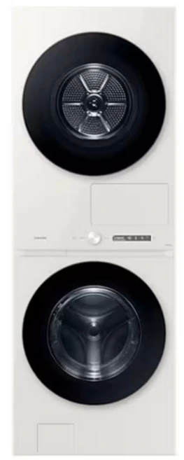 삼성 비스포크 그랑데 AI 원바디 드럼세탁기+건조기 (25kg+20kg) 그레이지 WF2520HCEED