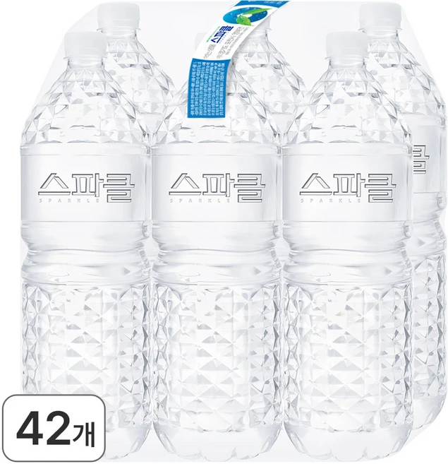 스파클 생수 무라벨, 2L, 42개