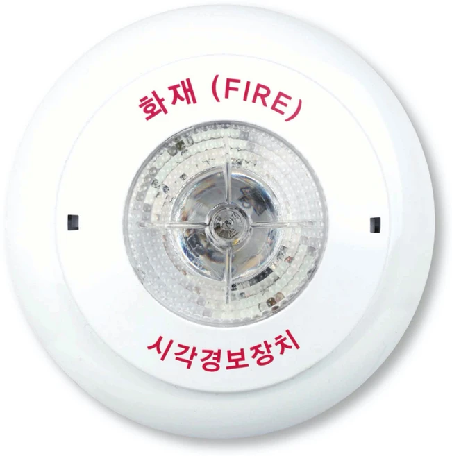 LED 시각경보기 원형 백색 단자타입 선타입 미래테크 리더스테크 시각경보장치 에스제이컴퍼니, 1개, 화이트