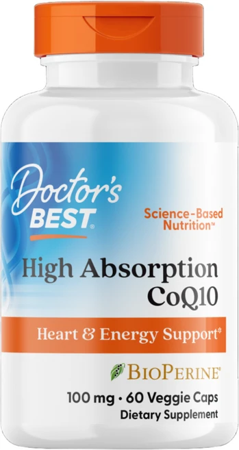 닥터스베스트 하이 앱솔션 CoQ10 100mg 베지 캡 비건, 1개, 60정