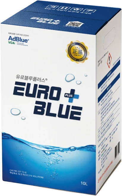 [주7일발송] 유로블루플러스 차량용 요소수 10L 국산차 수입차 디젤 경유 Adblue인증, 1개