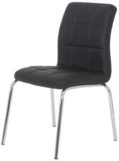 베스트렉 B227 인테리어의자 식탁의자 책상의자, 블랙, 1개