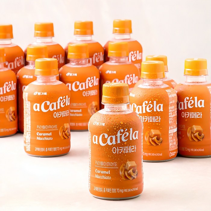 아카페라 카라멜마끼아또, 240ml, 20개 대표 이미지 - 편의점 커피 추천