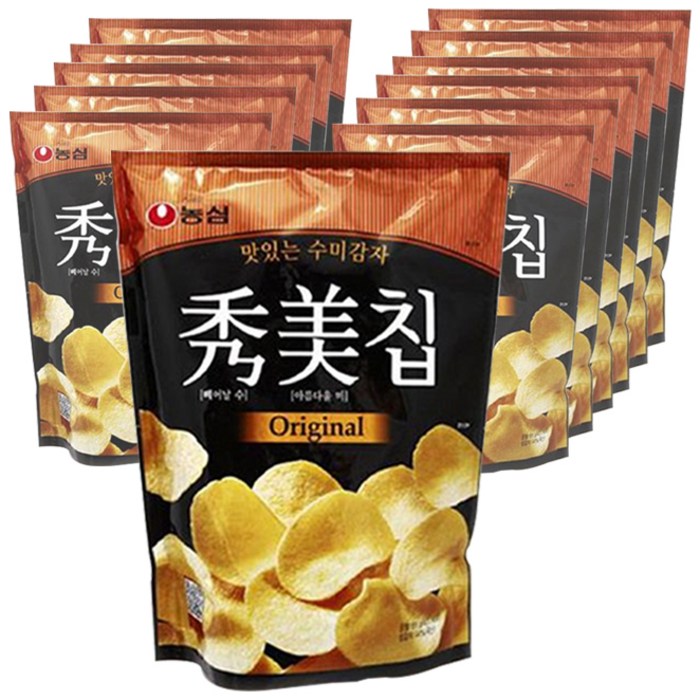 농심 수미칩 오리지널, 85g, 12개 대표 이미지 - 감자칩 추천