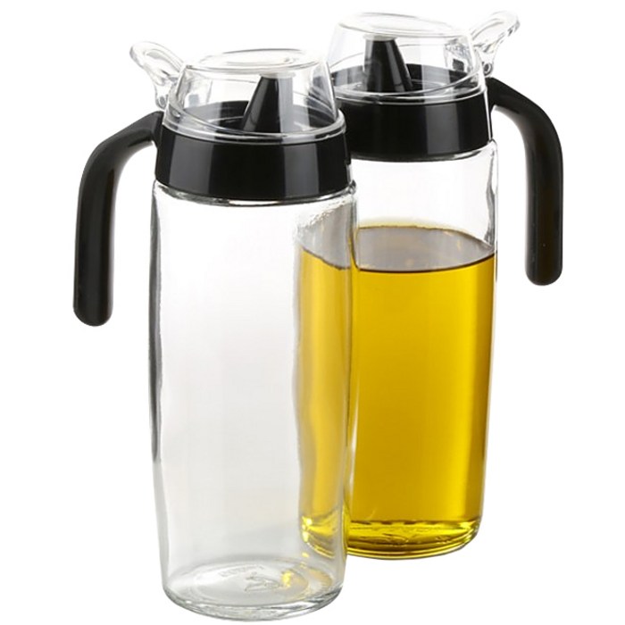 시노글라스 원터치 블랙 오일병, 500ml, 2개 대표 이미지 - 소스통 추천