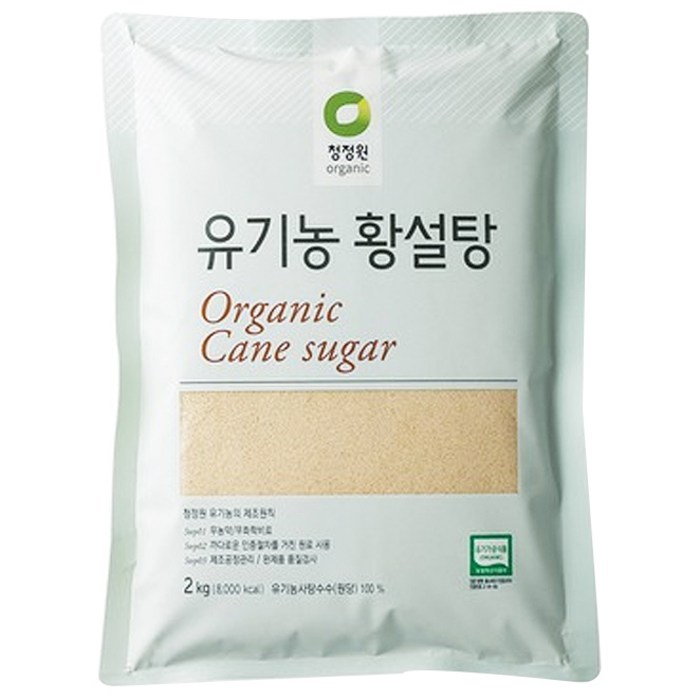 청정원 유기농 황설탕, 2kg, 1개 대표 이미지 - 조미료 추천