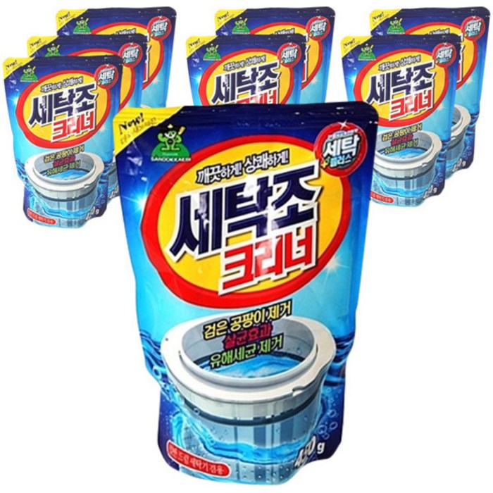 산도깨비 세탁조 크리너, 450g, 8개 대표 이미지 - 세탁조 클리너 추천