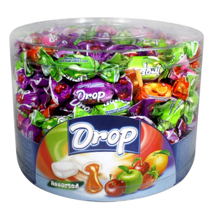 드롭 어소티드 츄잉캔디 통, 1kg, 1개 대표 이미지 - 코스트코 과자 추천