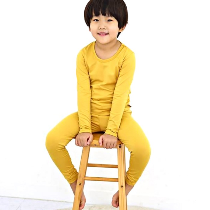 행복한쇼핑몰 아동용 히트업 발열 기모 내의 상하의세트 대표 이미지 - 발열내의 추천