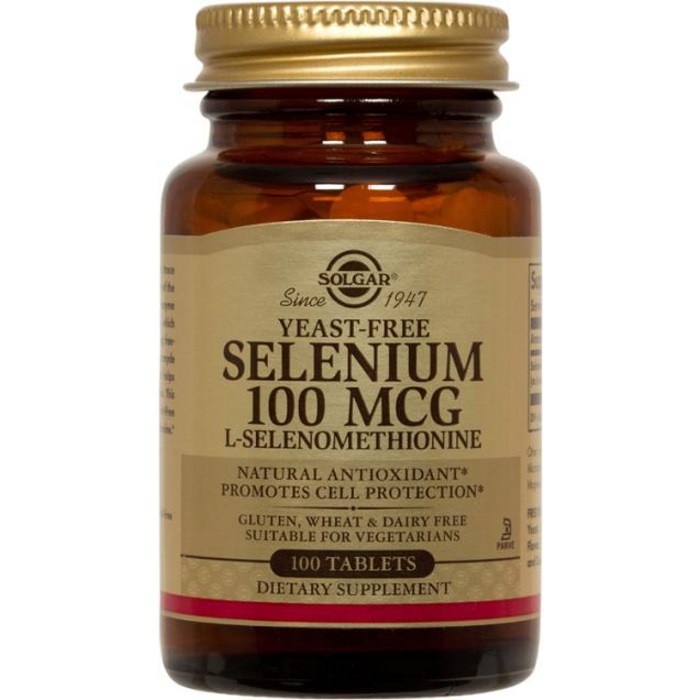 솔가 이스트-프리 셀레늄 100mcg 타블렛 글루텐 프리 비건 무설탕, 100개입, 1개 대표 이미지 - 셀레늄 추천