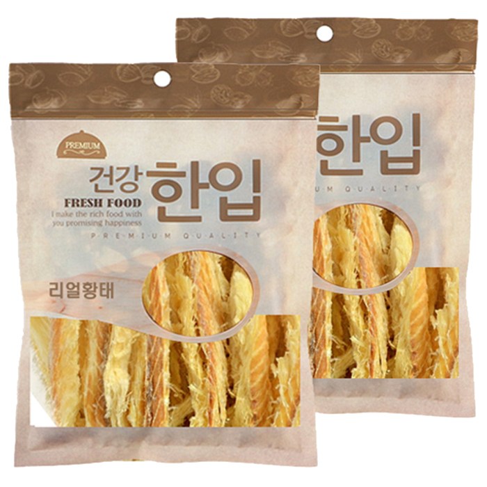 수제명가 애견용 셰프시리즈 건강 한입 간식, 리얼황태, 2개입 대표 이미지 - 강아지 황태 추천