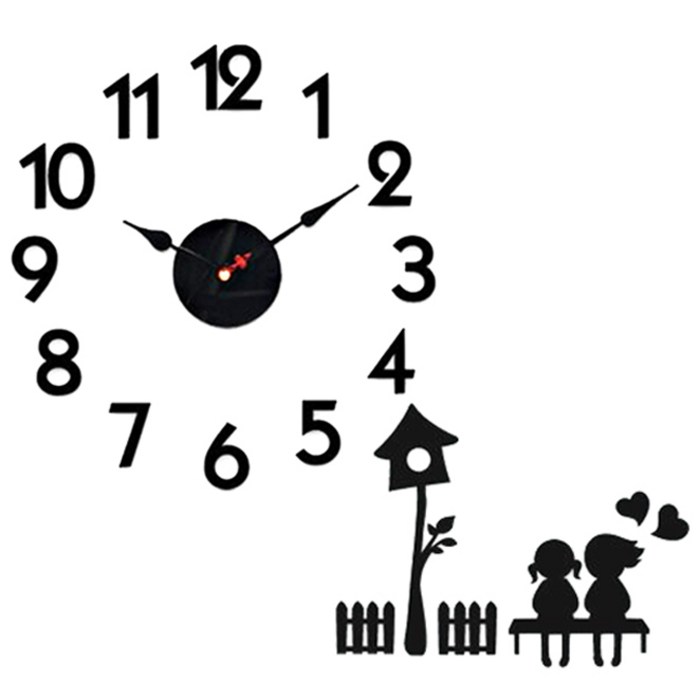 홈코코 압축스펀지 블랙 숫자 스토리 벽시계 대표 이미지 - 사무실 시계 추천