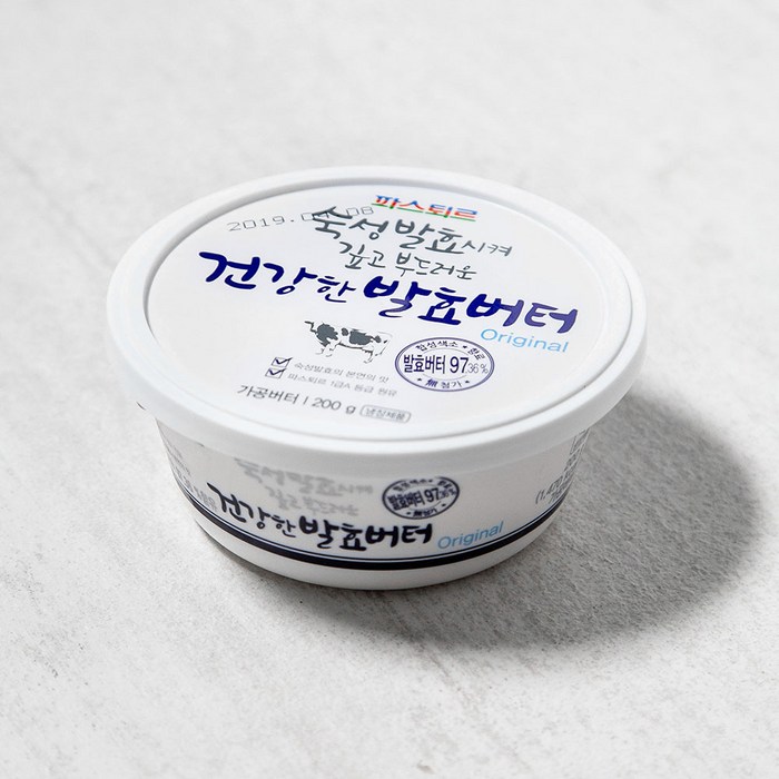 파스퇴르 건강한 발효버터 오리지널, 200g, 1개 대표 이미지 - 스테이크버터 추천