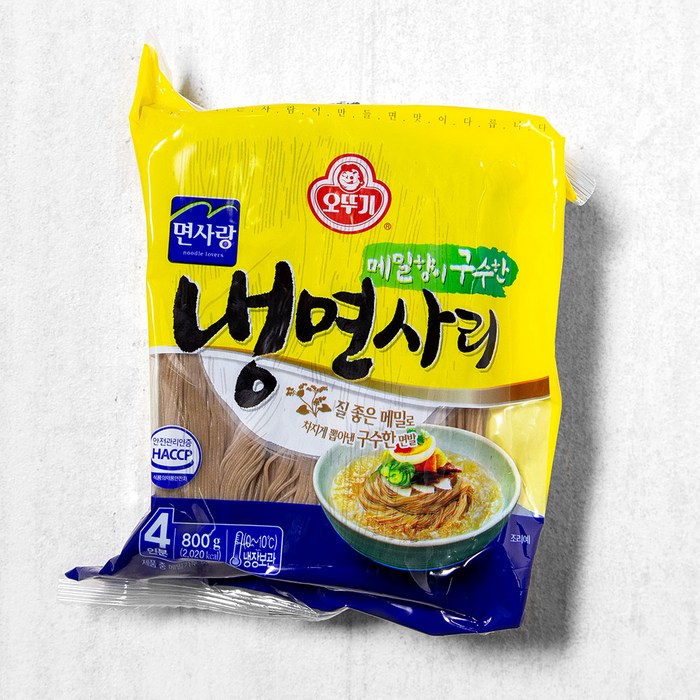 냉장_오뚜기 냉면사리, 800g, 1개 대표 이미지 - 냉면 밀키트 추천