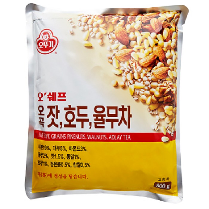 오뚜기 오쉐프 오곡잣호두율무차, 800g, 1개 대표 이미지 - 율무차 추천
