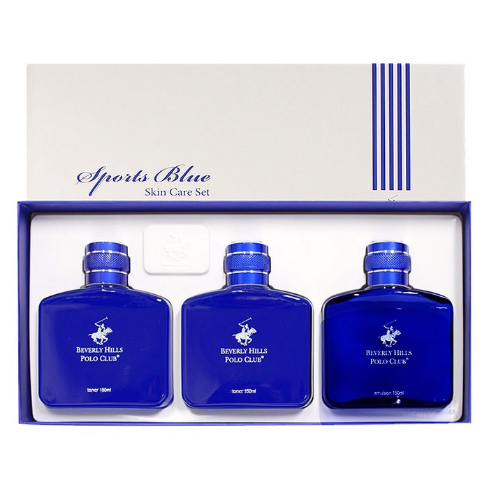 스포츠블루 3종세트 (토너+토너+에멀젼), 토너 150ml x 2 + 에멀전 150ml, 1세트 대표 이미지 - 비버리힐스폴로클럽 추천