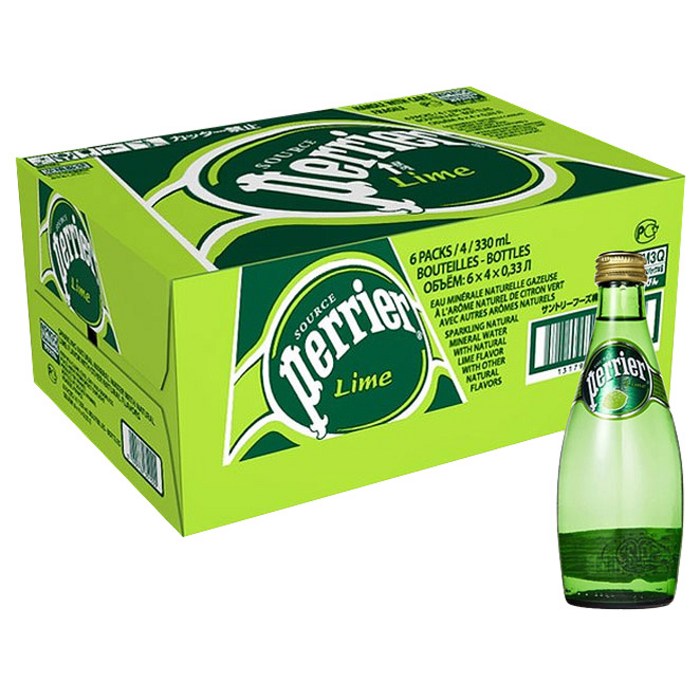 페리에 탄산음료 라임, 330ml, 24개 대표 이미지 - 미네랄 워터 추천