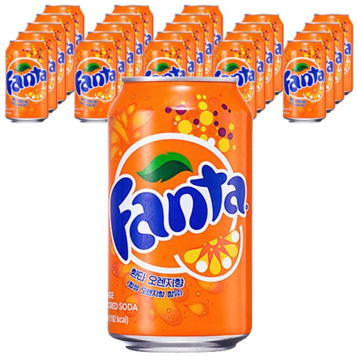 환타 오렌지, 355ml, 24개 대표 이미지 - 오렌지 탄산음료 추천