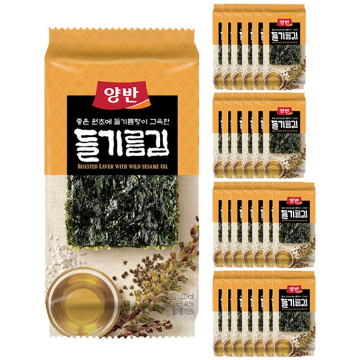 동원 양반 들기름김, 5g, 27개 대표 이미지 - 맛있는 김 추천