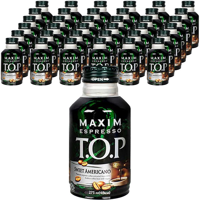 맥심 티오피 스위트 아메리카노 액상커피, 275ml, 40개 대표 이미지 - 캔커피 추천