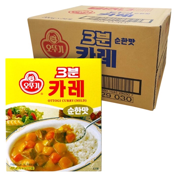 3분 카레 순한맛, 200g, 24개 대표 이미지 - 오뚜기 카레 추천